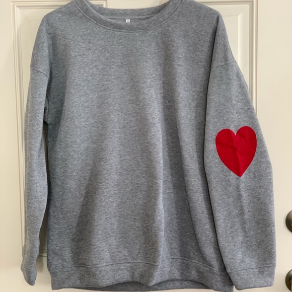 heart on your sleeve sweatshirt